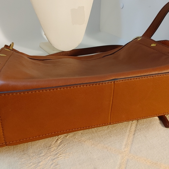 Fossil light brown leather shoulder bag - Picture 6 of 10